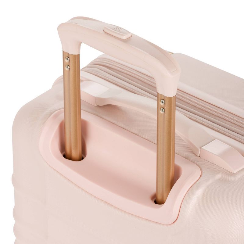 slide 9 of 11, SWISSGEAR Cascade Hardside Carry On Spinner Suitcase - Rose: 8-Wheel Rubberized Corners, 1 ct