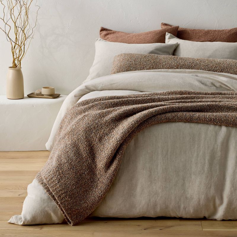 slide 4 of 7, Full/Queen Boucle Blanket Warm - Casaluna™, 1 ct