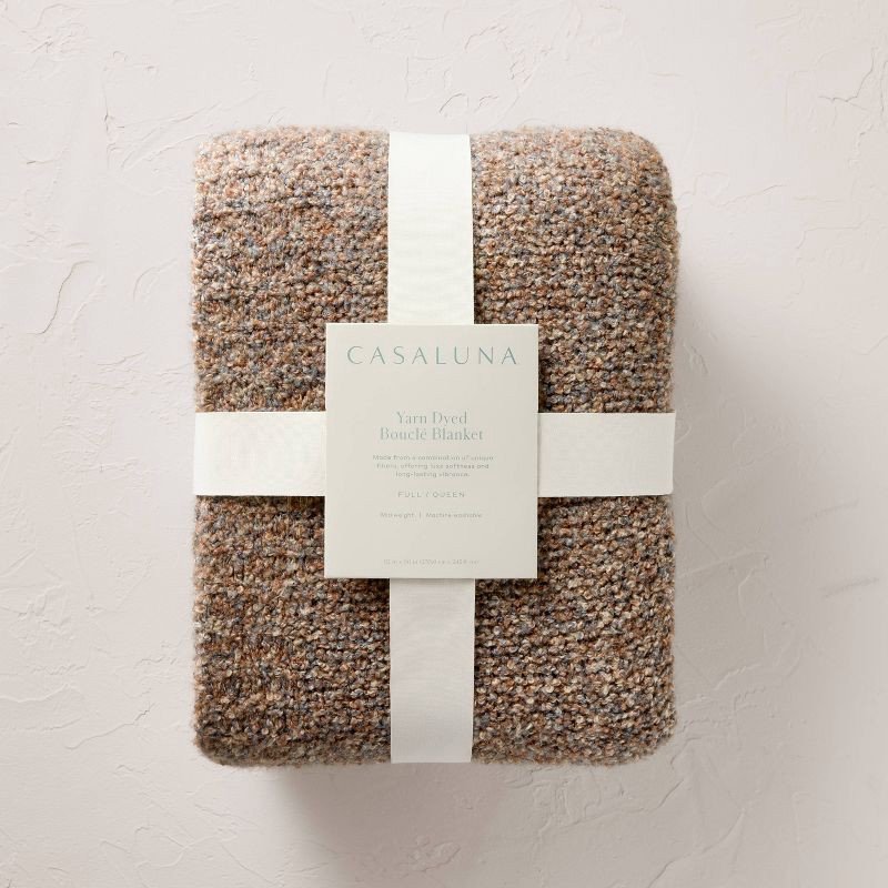 slide 5 of 7, Full/Queen Boucle Blanket Warm - Casaluna™, 1 ct