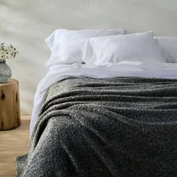 Full/Queen Boucle Blanket Blue/Gray Blend - Casaluna™