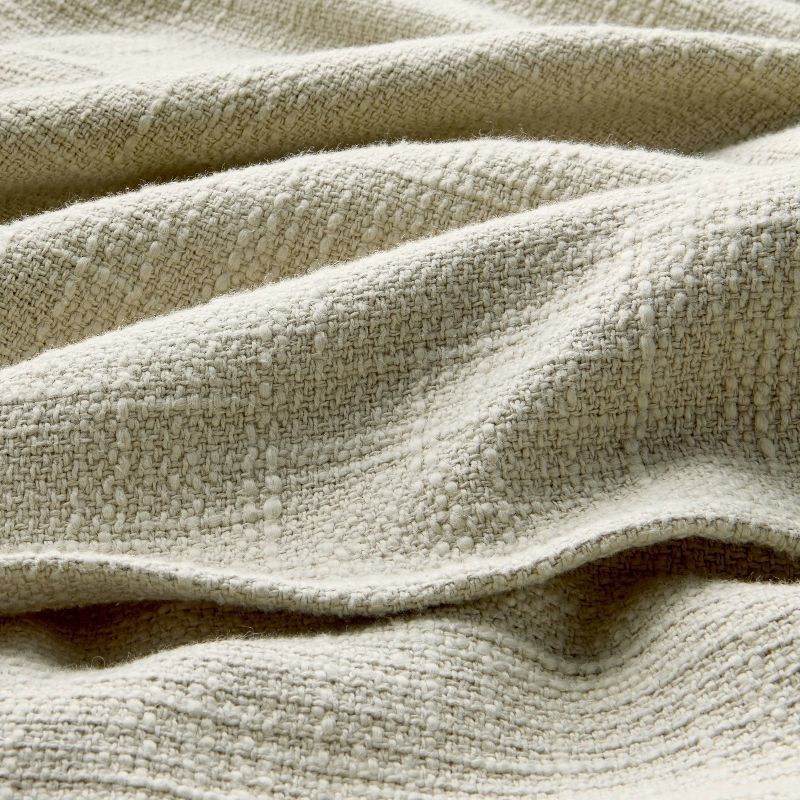 slide 3 of 5, King Cotton Slub Blanket Light Olive Green - Casaluna™, 1 ct