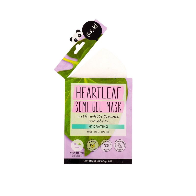 slide 2 of 6, Oh K! Heartleaf Semi-Gel Mask - 0.7 fl oz, 0.7 fl oz