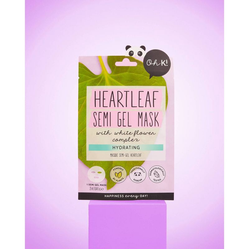 slide 6 of 6, Oh K! Heartleaf Semi-Gel Mask - 0.7 fl oz, 0.7 fl oz