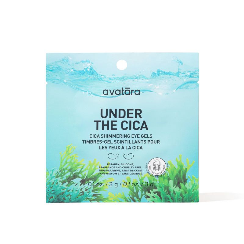 slide 1 of 5, Avatara Under the Cica Sparkling Hydrogel Eye Masks - 0.21oz, 0.21 oz