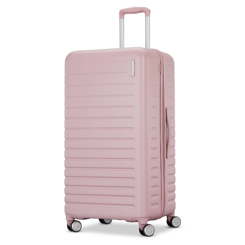 slide 2 of 11, American Tourister Trunk Hardside Spinner Suitcase - Cosmetic Pink: Checked Luggage, 1 ct