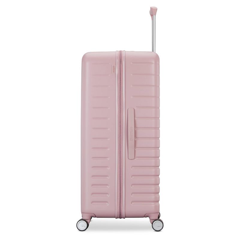 slide 3 of 11, American Tourister Trunk Hardside Spinner Suitcase - Cosmetic Pink: Checked Luggage, 1 ct