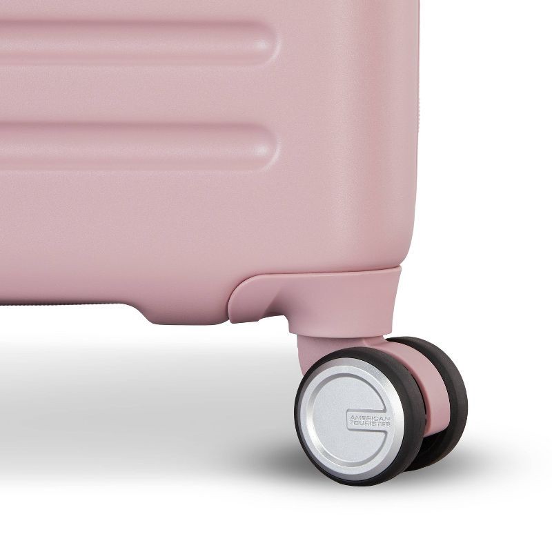 slide 9 of 11, American Tourister Trunk Hardside Spinner Suitcase - Cosmetic Pink: Checked Luggage, 1 ct
