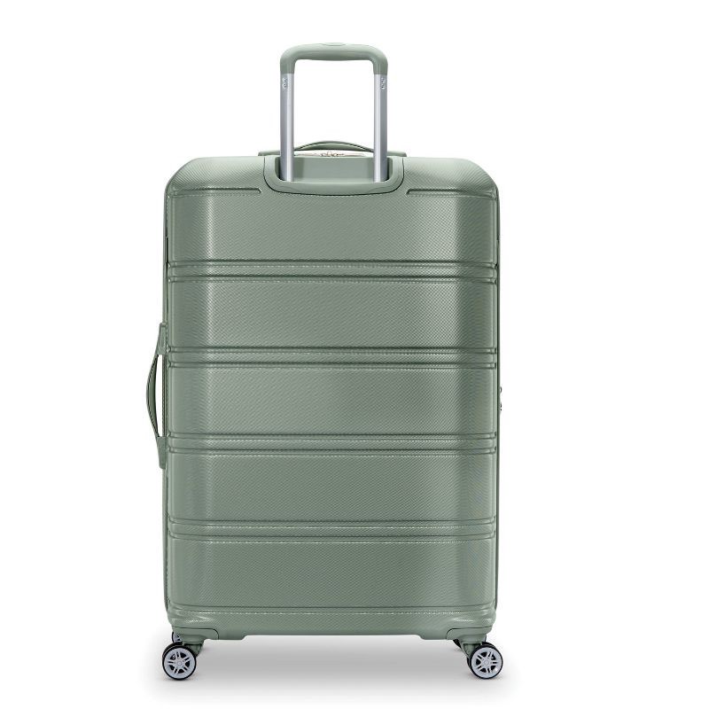 slide 3 of 12, American Tourister Vital Hardside Large Checked Spinner Suitcase - Jade Green: 4-Wheel Design, 1 ct
