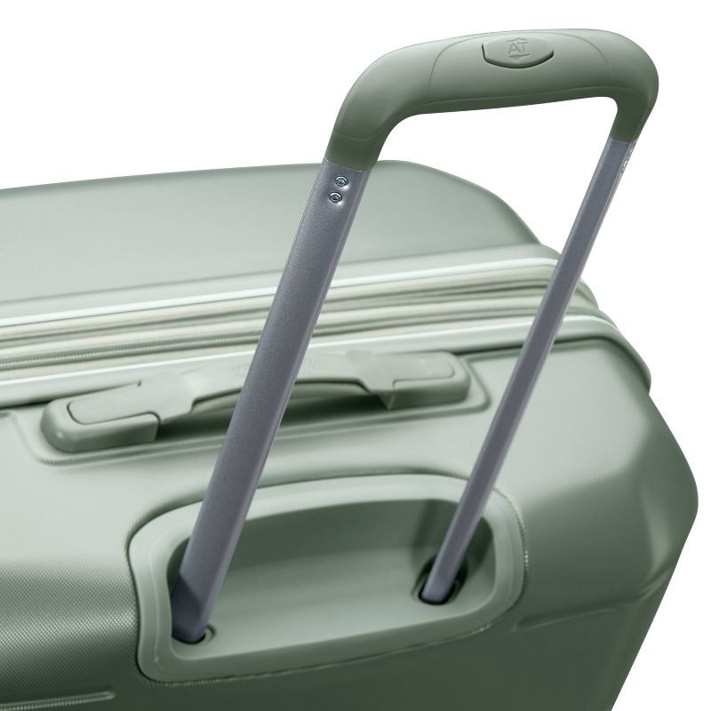 slide 8 of 12, American Tourister Vital Hardside Large Checked Spinner Suitcase - Jade Green: 4-Wheel Design, 1 ct