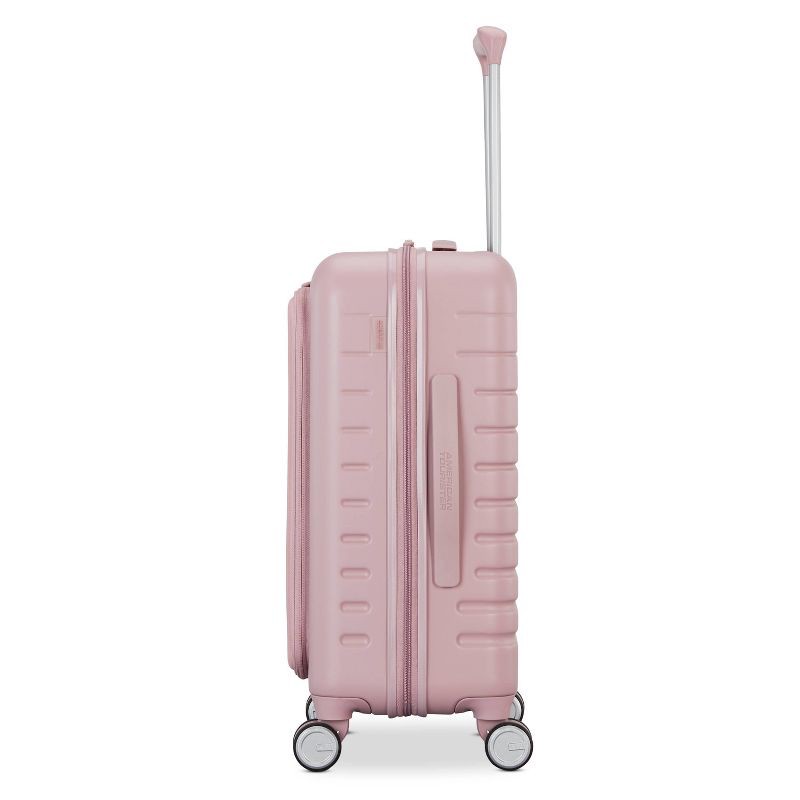 slide 4 of 12, American Tourister Open Front Hardside Carry On Spinner Suitcase - Cosmetic Pink, 1 ct