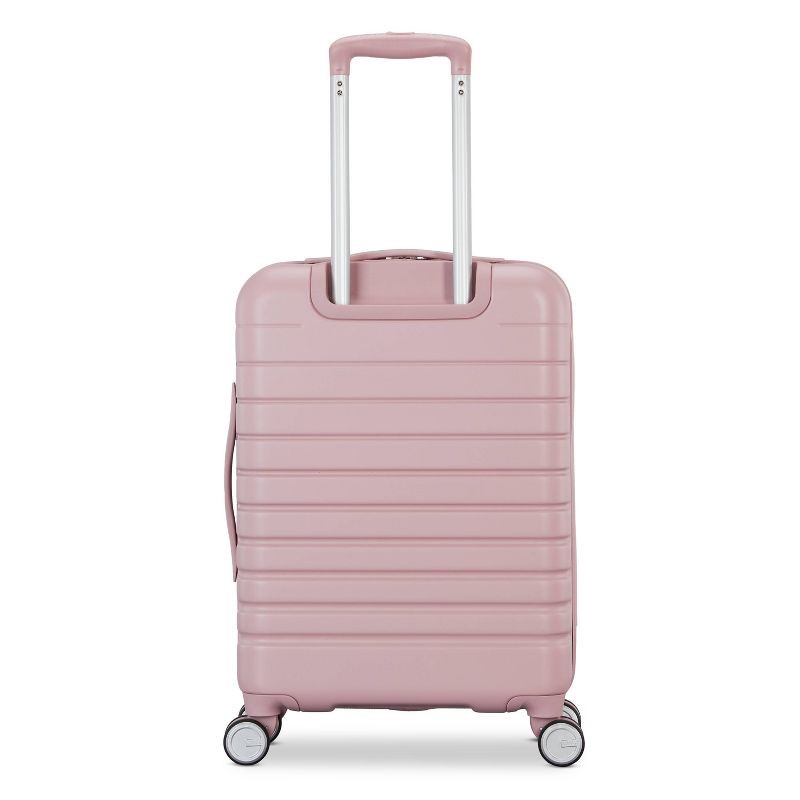 slide 5 of 12, American Tourister Open Front Hardside Carry On Spinner Suitcase - Cosmetic Pink, 1 ct