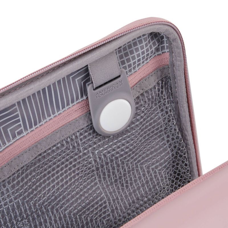 slide 6 of 12, American Tourister Open Front Hardside Carry On Spinner Suitcase - Cosmetic Pink, 1 ct