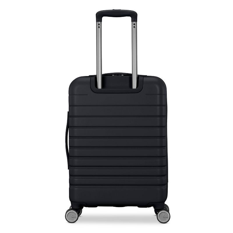 slide 5 of 12, American Tourister Open Front Hardside Carry On Spinner Suitcase - Black: Metal Handle, Solid Pattern, 1 ct