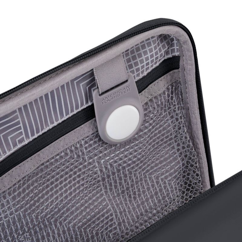 slide 6 of 12, American Tourister Open Front Hardside Carry On Spinner Suitcase - Black: Metal Handle, Solid Pattern, 1 ct