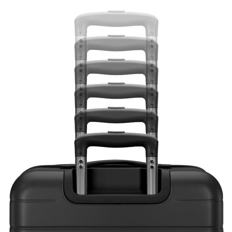 slide 8 of 12, American Tourister Open Front Hardside Carry On Spinner Suitcase - Black: Metal Handle, Solid Pattern, 1 ct