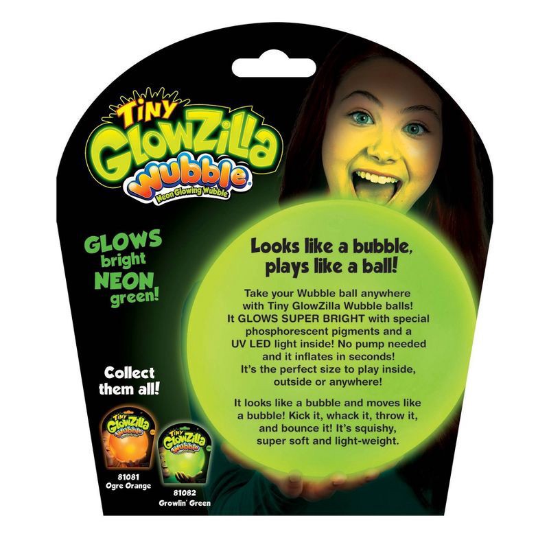 slide 4 of 8, Wubble Tiny Glozilla Playground Balls and Sets, 1 ct