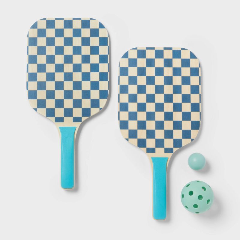 slide 1 of 3, Hydro Toy Pickleball Set 4pc - Sun Squad™: PVC & Wood Material Sports Set, 4 ct