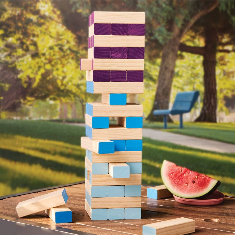slide 2 of 4, 54pc Giant Tumbling Blocks - Embark™: Lawn and Outdoor Family Fun, 54 ct