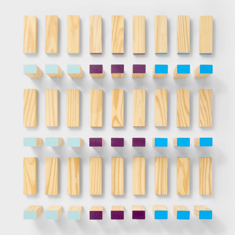 slide 1 of 4, 54pc Giant Tumbling Blocks - Embark™: Lawn and Outdoor Family Fun, 54 ct