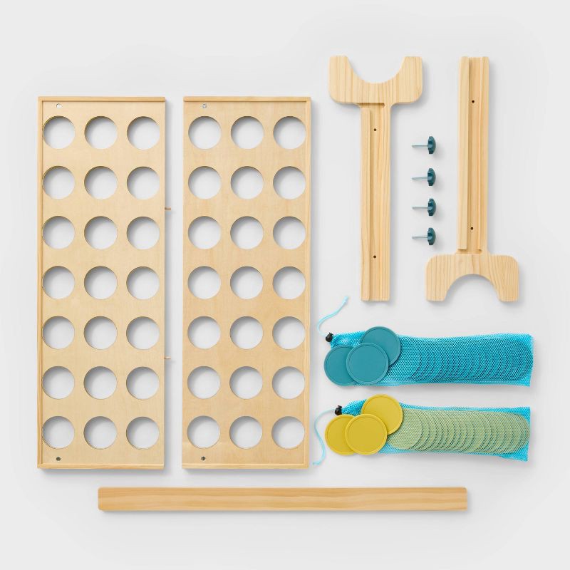 slide 2 of 4, Giant Connect 4 - Embark™: Pine and Plywood Lawn Game for 6+, 1 ct