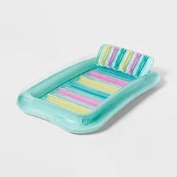 Inflatable Suntanning Float - Sun Squad™: PVC Pool Lounger for Ages 6+