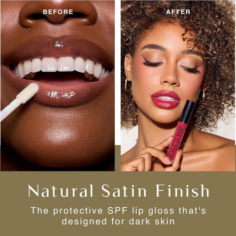 slide 9 of 10, Black Girl Sunscreen Make It Pop Sun Lip Gloss Shades - French Kiss - SPF 50 - 0.13 fl oz, 50 x 0.13 fl oz