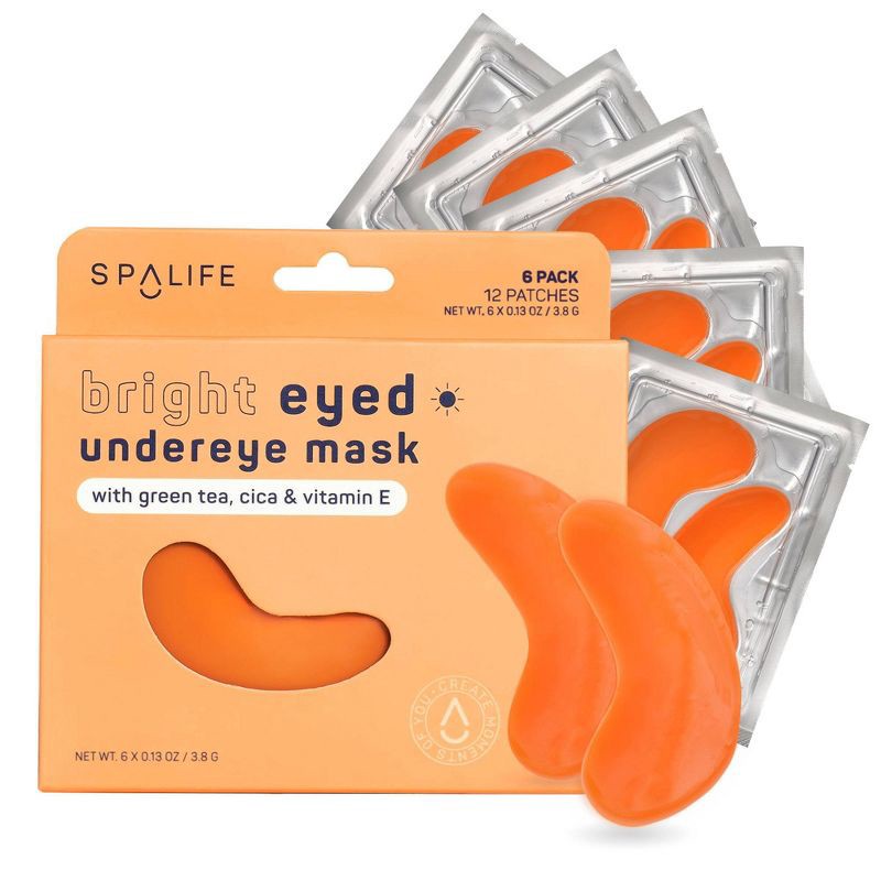 slide 1 of 5, SpaLife Brightening Undereye Mask - Bright Eyed - 6ct, 6 ct