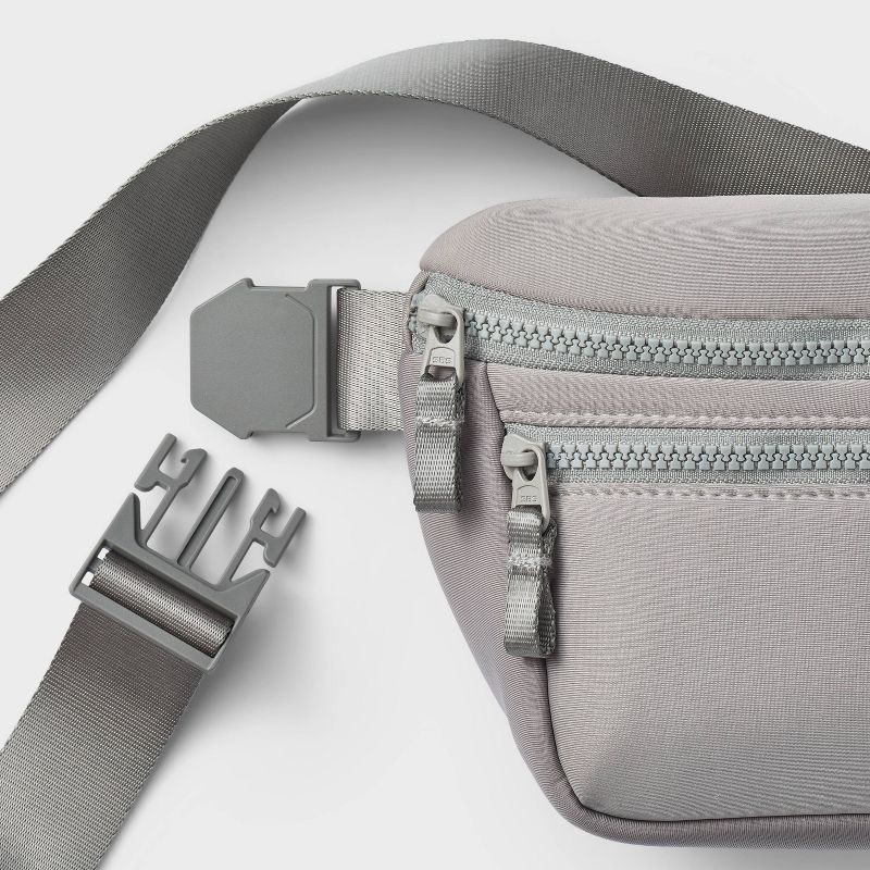 slide 4 of 4, Premium Belt Bag Gray - All In Motion™: Water-Resistant Knit Fanny Pack, 1 ct