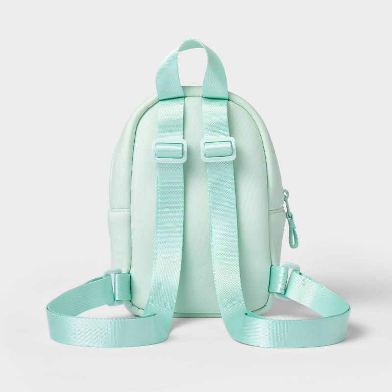 slide 2 of 4, 8.5" Neoprene Mini Backpack Light Mint Green - All In Motion™: Water-Resistant, Adjustable Strap, 1 ct