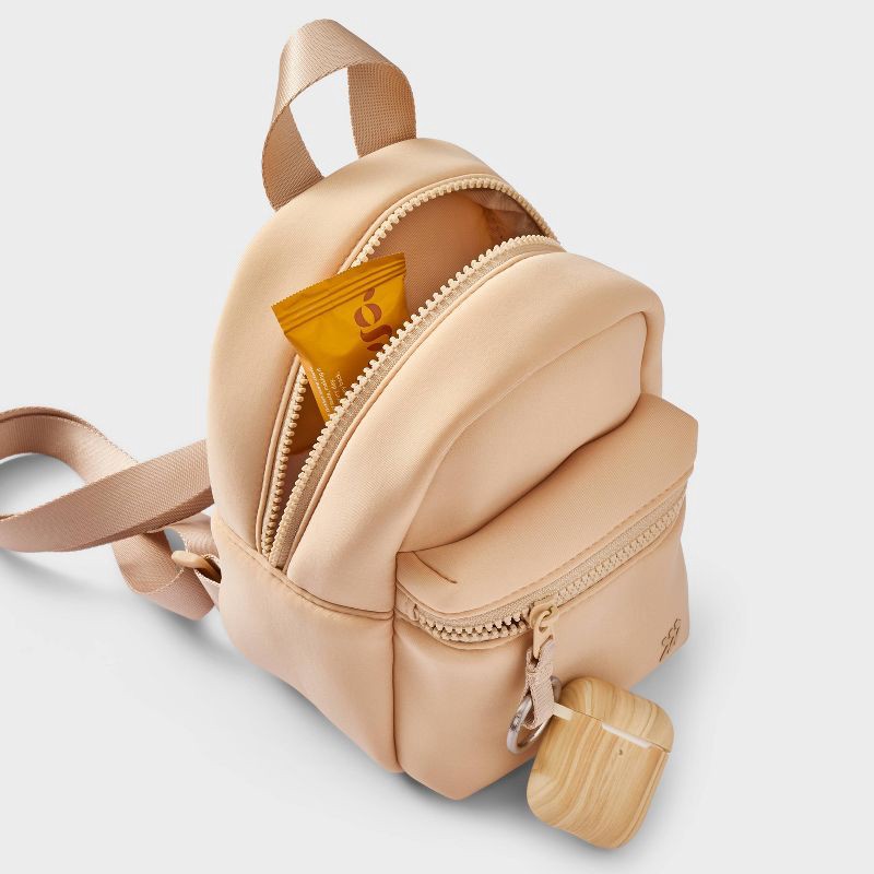 slide 3 of 4, 8.5" Neoprene Mini Backpack Cream - All In Motion™: Water-Resistant, Adjustable Strap, 1 ct