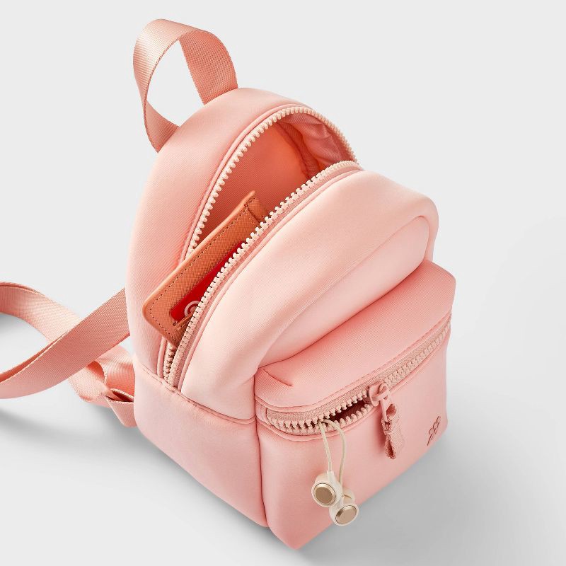 slide 3 of 4, 8.5" Neoprene Mini Backpack Blush - All In Motion™: Water-Resistant, Adjustable Strap, 1 ct