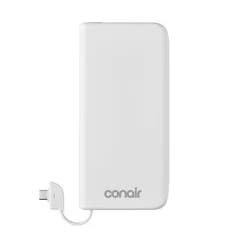 Travel Smart 10000mAh Power Bank with Charging Cable: Built-In Cable, 3.7V Output