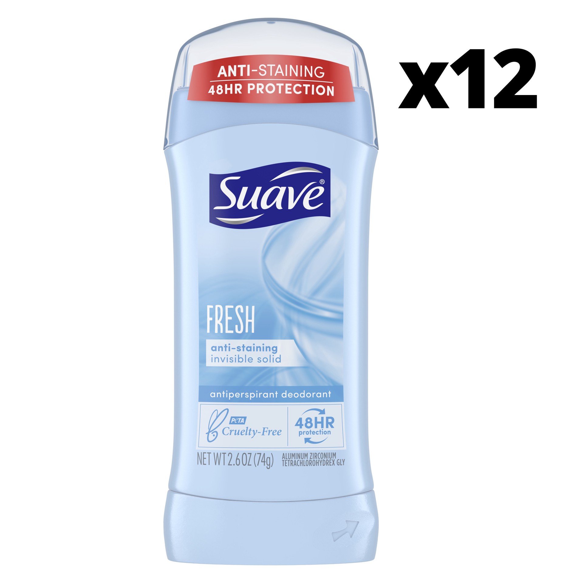 slide 1 of 5, Suave Deodorant Antiperspirant & Deodorant Stick Fresh, 2.6 oz, 2.6 oz