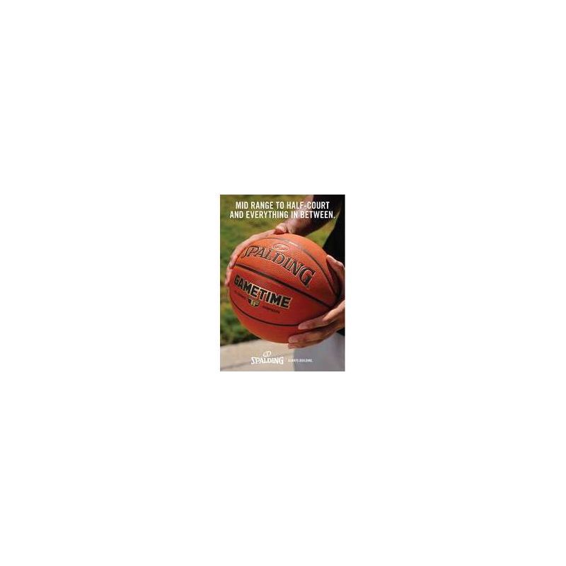 slide 3 of 3, Spalding Gametime 29.5" Basketball: Official Size 7, Indoor-Outdoor Use, Composite Material, 1 ct
