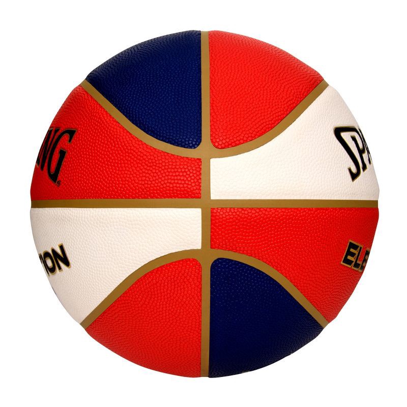slide 2 of 5, Spalding Elevation 29.5'' Basketball - Red/White/Blue: For All Ages, Official Size 7, 1 ct