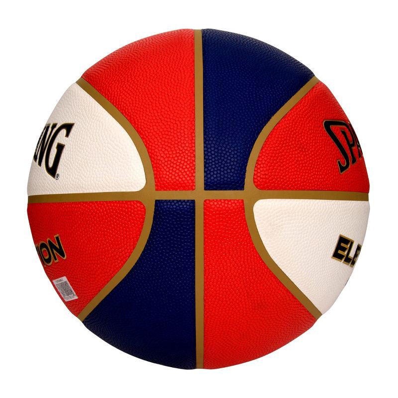 slide 3 of 5, Spalding Elevation 29.5'' Basketball - Red/White/Blue: For All Ages, Official Size 7, 1 ct