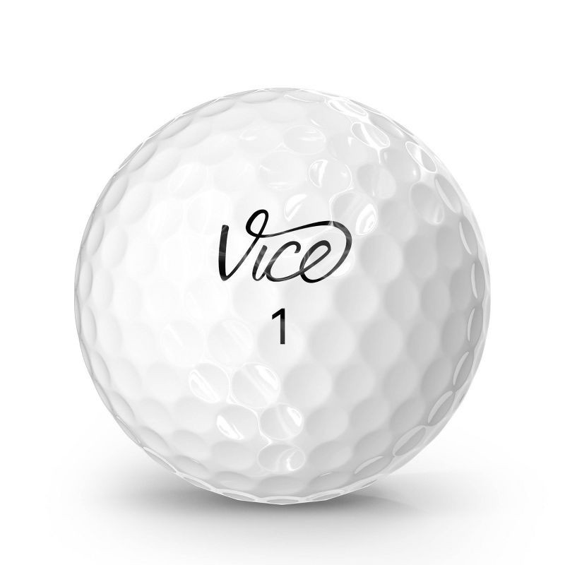 slide 3 of 5, Vice Golf Drive Golf Balls 12pk - White: Urethane Shell, Adult Sports Balls, 12 ct