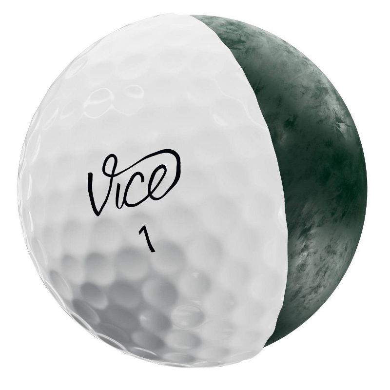 slide 5 of 5, Vice Golf Drive Golf Balls 12pk - White: Urethane Shell, Adult Sports Balls, 12 ct