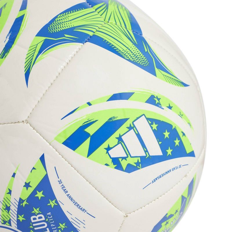 slide 3 of 3, Adidas MLS Size 5 Club Sports Ball - White: Butyl Bladder TPU Shell Soccer Ball, 1 ct