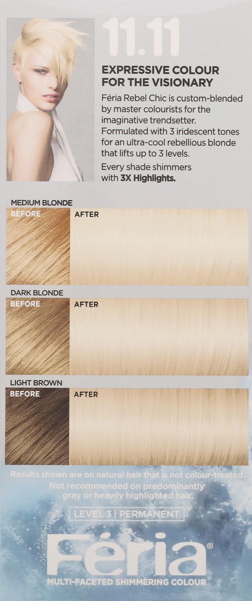 slide 7 of 9, L'Oréal Feria Ultra Cool Blonde 11.11 Permanent Hair Color Gel 1 ea, 1 ct