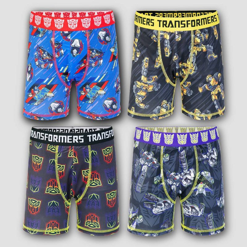 slide 1 of 4, Boys' Transformers 4pk Boxer Briefs - 6, 4 ct