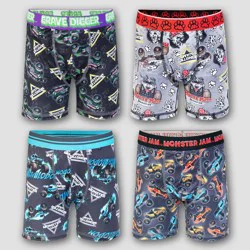 Boys' Monster Jam 4pk Boxer Briefs - 8