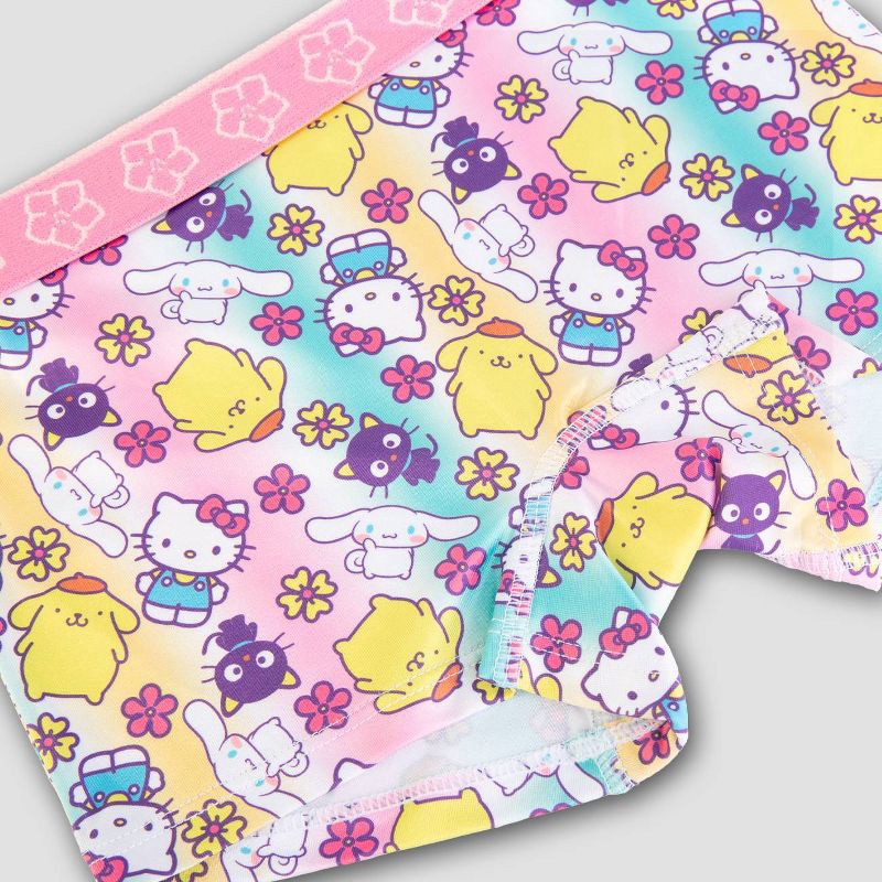 slide 3 of 4, Girls' Hello Kitty & Friends 4pk Underwear - 10: Boxer Briefs, Knit Fabric, Classic Rise, 4 ct