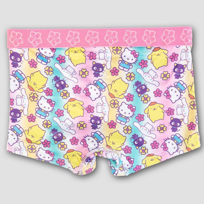 slide 4 of 4, Girls' Hello Kitty & Friends 4pk Underwear - 10: Boxer Briefs, Knit Fabric, Classic Rise, 4 ct