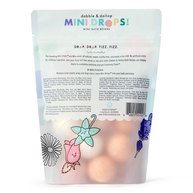 slide 2 of 5, Dabble & Dollop Mini Bath Bombs - Soothing - 12ct/0.8oz, 12 ct, 0.8 oz