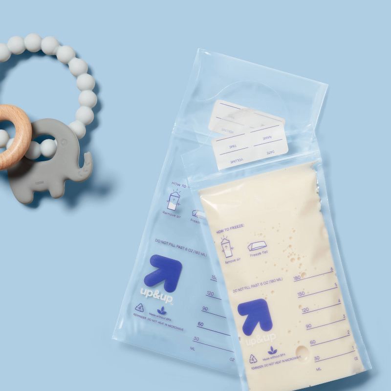 slide 3 of 3, Breast Milk Storage Bags - 100ct - up&up™, 100 ct