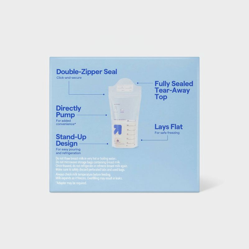slide 2 of 3, Breast Milk Storage Bags - 100ct - up&up™, 100 ct