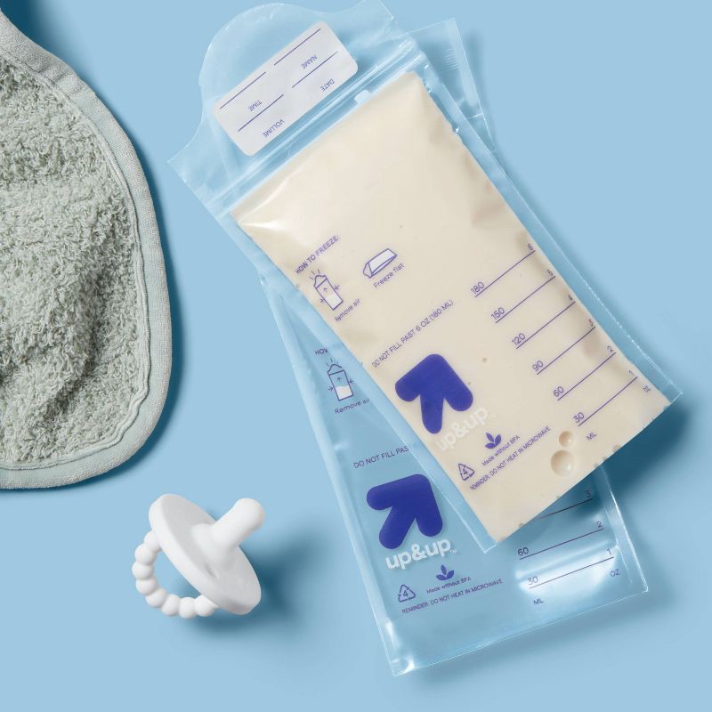 slide 2 of 3, Breast Milk Storage Bags - 200ct - up&up™, 200 ct
