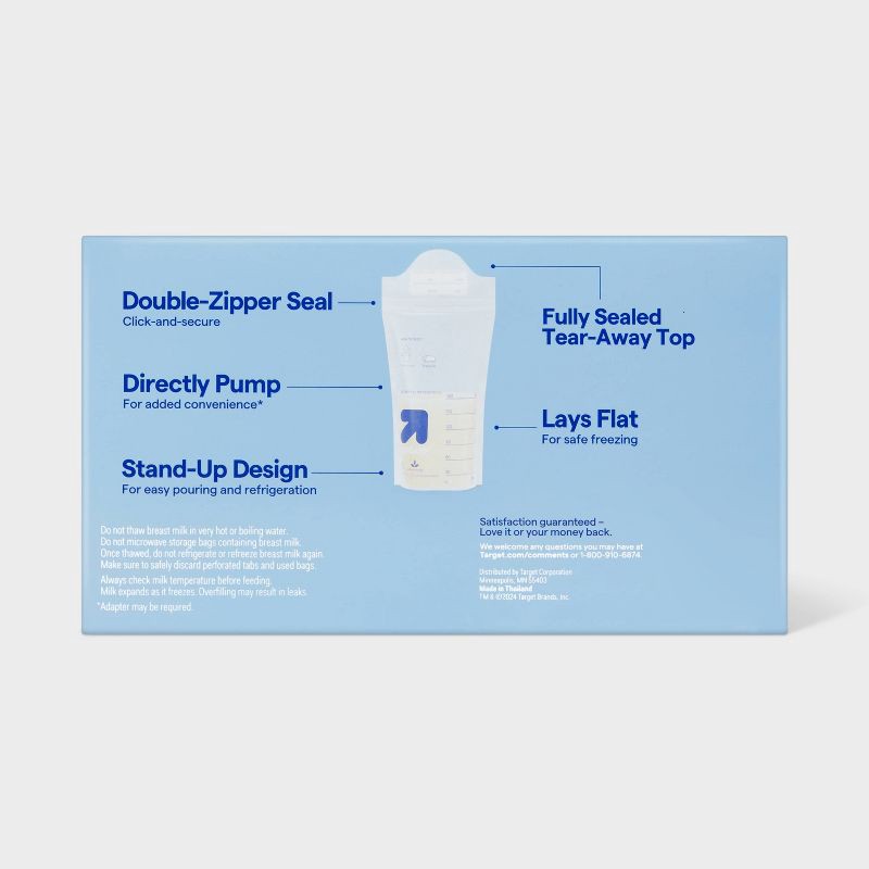 slide 3 of 3, Breast Milk Storage Bags - 200ct - up&up™, 200 ct
