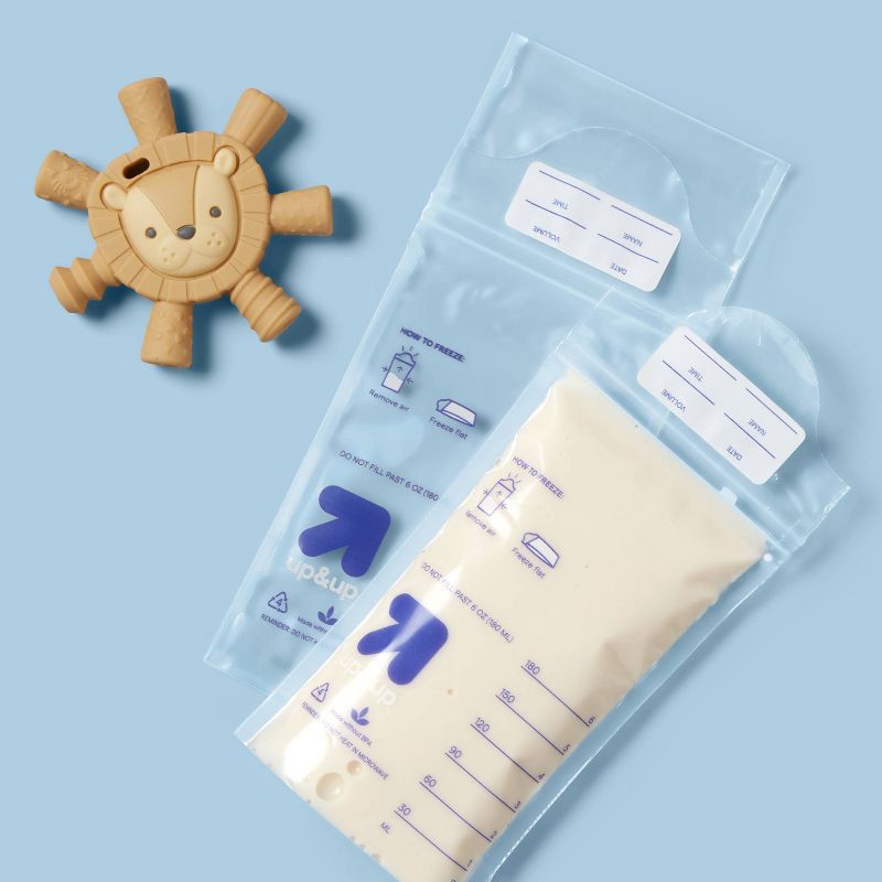 slide 2 of 3, Breast Milk Storage Bags - 50ct - up&up™, 50 ct
